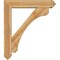 Ekena Millwork Legacy Arts and Crafts Rough Sawn Bracket w/ Offset Brace, Western Red Cedar, 8"W x 42"D x 48"H BKT0806X42X48LEC03RWR - alternate 2